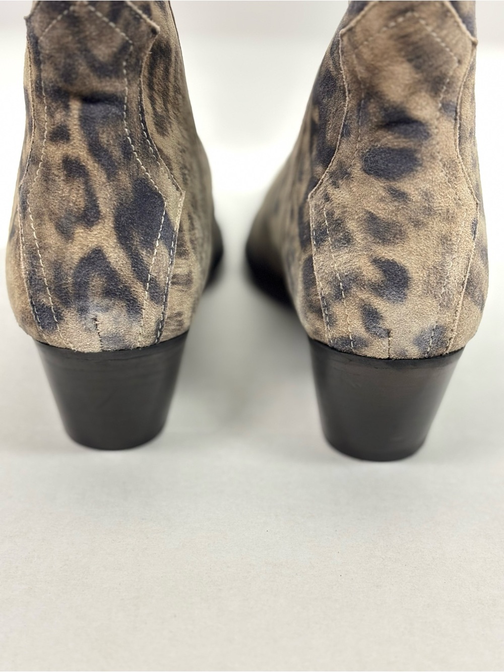 NEW Free People Cat Nap Cowboy Boots in Leopard Suede Size 7.5 - Picture 11 of 15